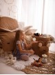 Teddy Toy basket in Clouds