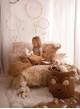 Teddy Toy basket in Clouds