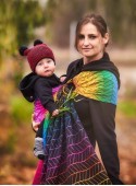 Chusta do noszenia dzieci Big Herringbone Rainbow RING - 100% Bawełna, chusta kółkowa, rozmiar: 2,1 m, splot żakardowy