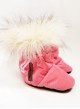 Happy Feet Insulated Sole Baby Shoes Hearts Strawberry 8-18 months