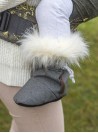 Niechodki niemowlęce ocieplane Happy Feet Softshell Grey 8-18 mc