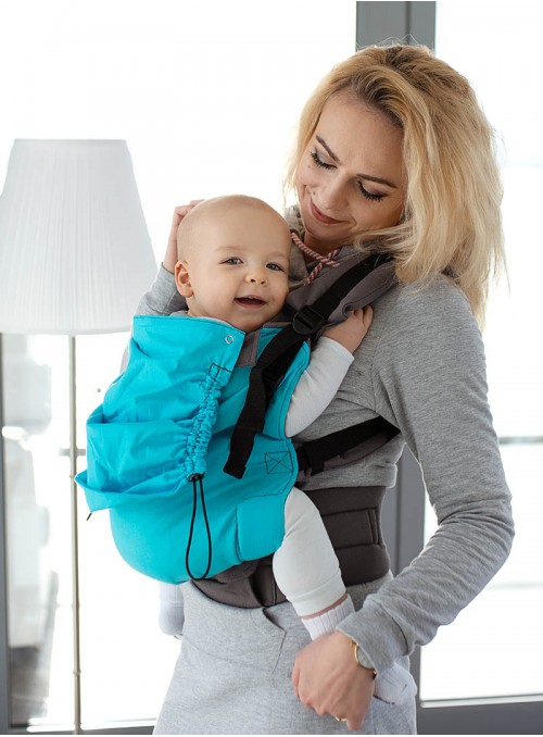 Adjustable Baby Carrier Grow Up: Azure blue