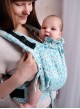 Adjustable Baby Carrier Multi Size: Blue Cobweb Summer, 100% cotton, jacquard