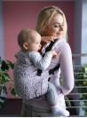 Adjustable Baby Carrier Grow Up Wrap: Light Purple Cobweb Summer