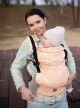 Adjustable Baby Carrier Grow Up Wrap: Peach Cobweb Summer