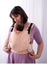 Adjustable Baby Carrier Multi Size: Peach Cobweb Summer, 100% cotton, jacquard