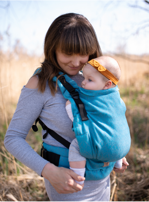 Adjustable Baby Carrier Grow Up Wrap: Talisman (blue)
