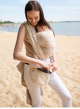 Chusta do noszenia dzieci Sand Cobweb Summer, 100% bawełna, splot żakardowy