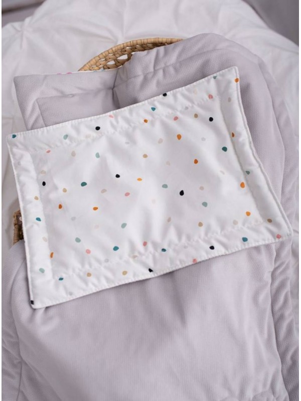 Velvet Grey baby pillow - 25 x 35 cm