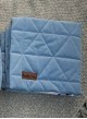 Triangles Jeans double-sided quilt - Minky/cotton