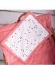 Poduszka niemowlęca płaska Kinder Hop Hearts Strawberry - 26 x 36 cm