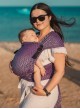 Adjustable Baby Carrier Half Buckle: Herringbone purple