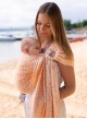 Chusta do noszenia dzieci Peach Cobweb Summer RING - 100% Bawełna, chusta kółkowa, rozmiar: 2,1 m, splot żakardowy