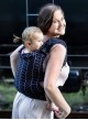 Adjustable Baby Carrier Grow Up Wrap: Big Herringbone dark fiolet
