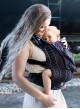 Adjustable Baby Carrier Grow Up Wrap: Big Herringbone dark fiolet