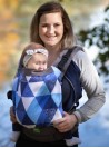 Adjustable Baby Carrier Grow Up: Big Blue Triangles