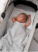 Baby quilt Velvet Grey - 100% cotton, 100x70 cm