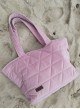 Kinder Hop Triangles Pink Shopper Bag