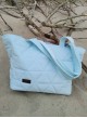 Kinder Hop Triangles Aquamarine Shopper Bag