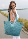 Kinder Hop Leaves Ocean Green Shopper Bag