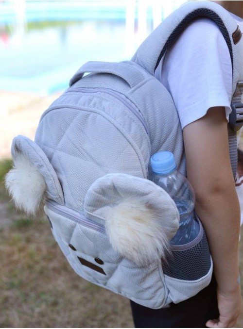 Kinder Hop Triangles Light Grey Travel Bear Children's Backpack